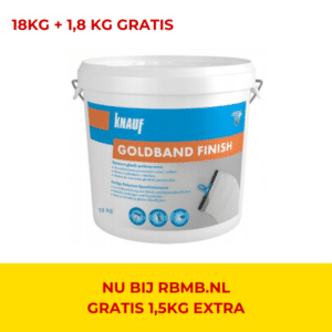 KNAUF Goldband Finish Rolbare Stucpasta 18kg 1 2